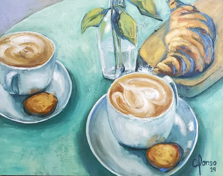 cafe con galletas